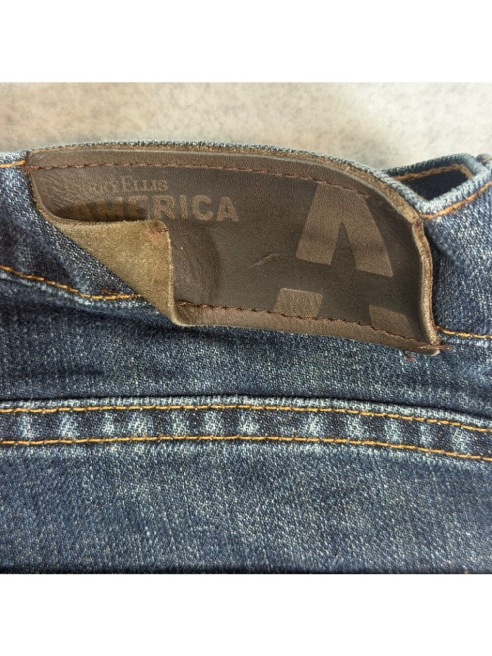 Perry Ellis America Men's 36x32 Dark Wash Straight Leg Denim Jeans - Picture 6 of 11